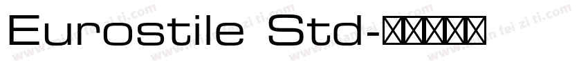 Eurostile Std字体转换